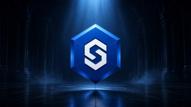 Logo Chainlink bleu, centré.