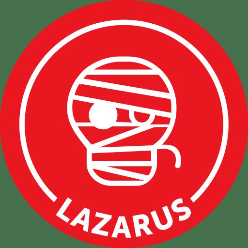 Lazarus - logo rouge