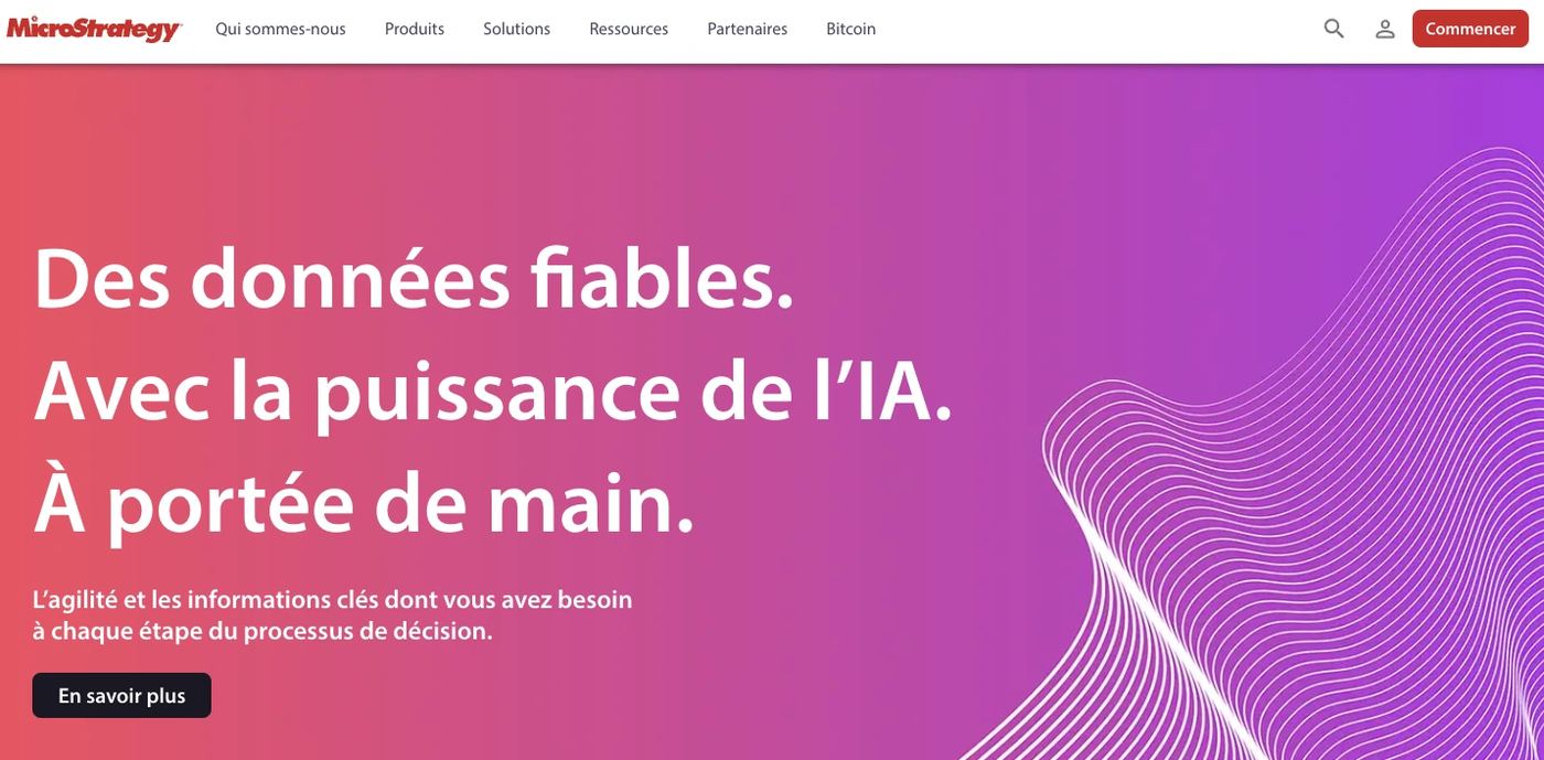 microstrategy - homepage - screen