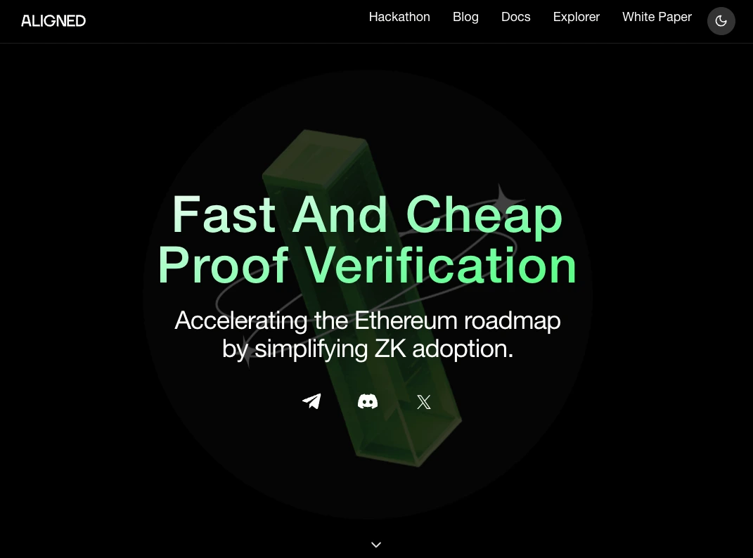 Aligned - homepage - screen