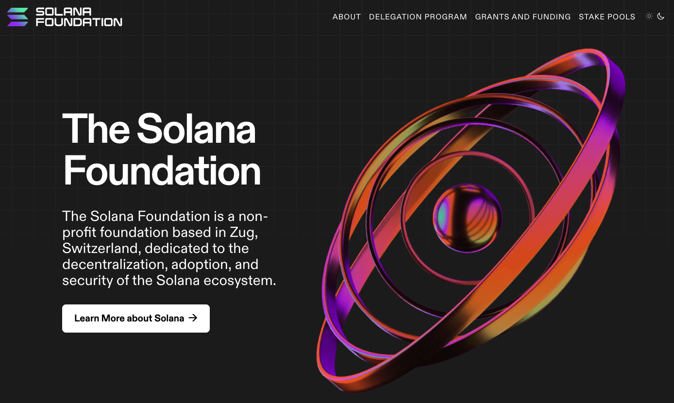 Solana - homepage